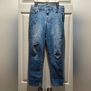Old Navy Mid rise Wow Boyfriend Blue Denim Jeans, size 8
